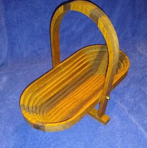 🎀 Gift Idea 🎀 Handmade Folding Wooden Basket